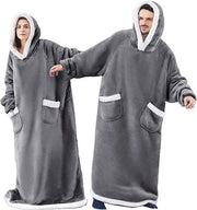 Pantaloni da casa unisex oversized con cappuccio da donna da uomo