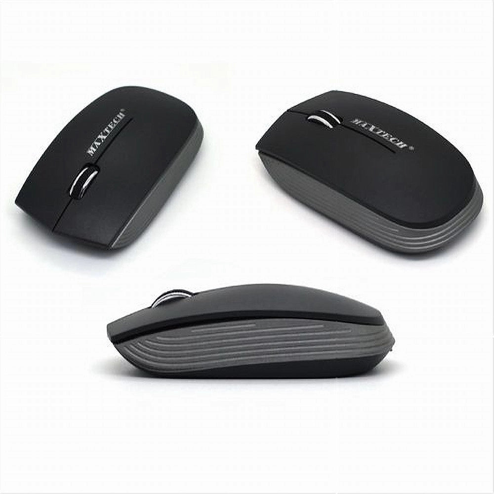 Trade Shop - Mouse Wireless Da 2.4 Ghz Senza Filo Ultra Slim Bianco - Nero Pc Tablet Design -
