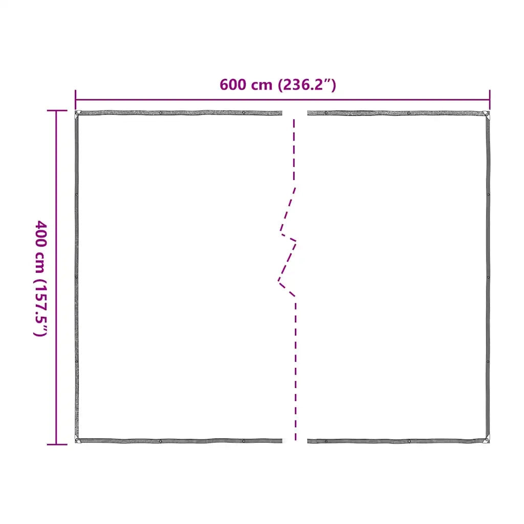 Telone Trasparente con Occhielli 4x6 m in Polietilene 4018564