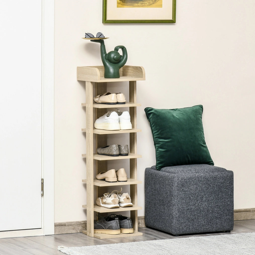 Scarpiera 7 Livelli ¨C Minimal ¨C 32x30x104 cm Roble