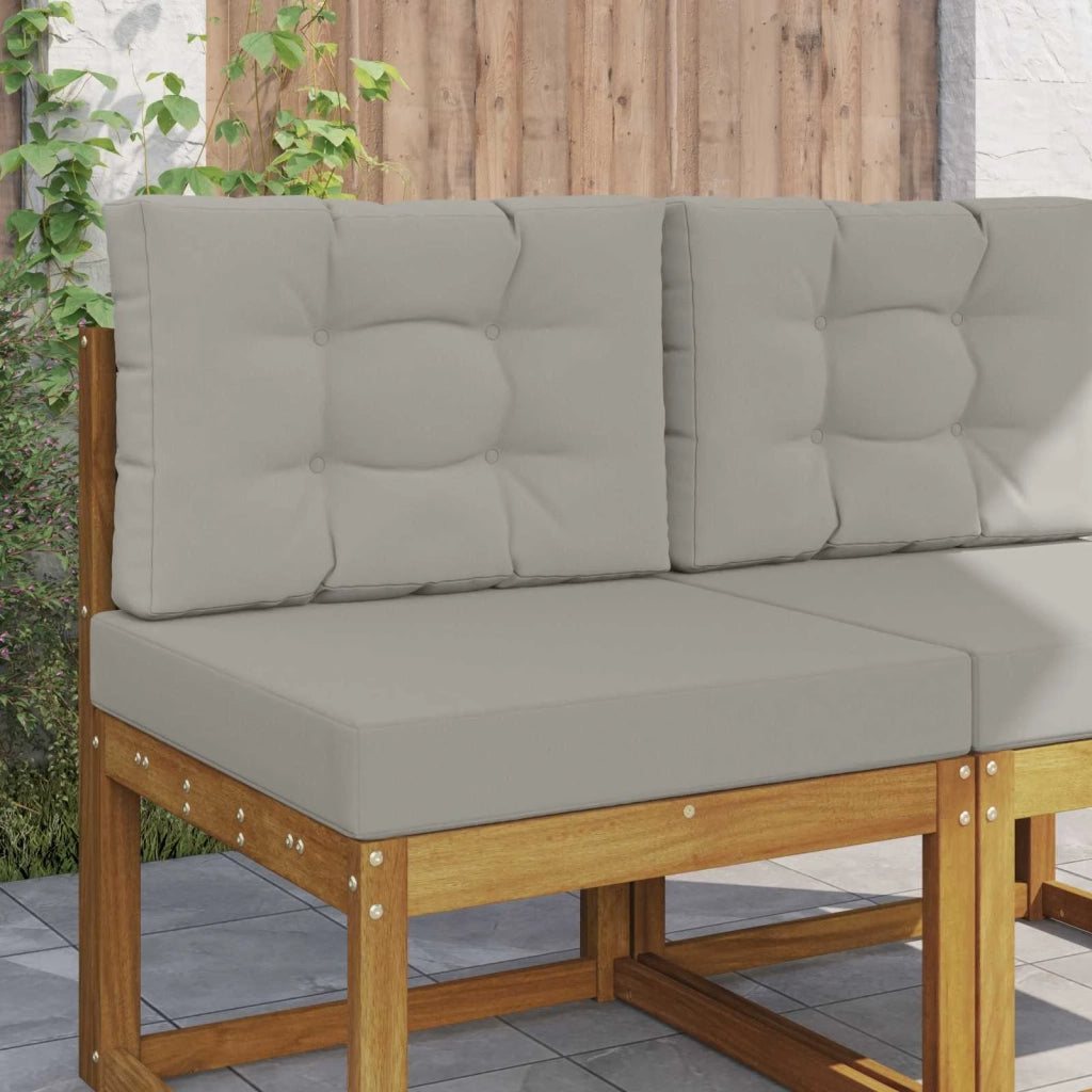 Cuscino per divano da esterno 2 pcs Grigio Poliestere 900728