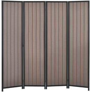 Paravento in legno ¨C Minimal ¨C 4 pannelli 180x180 cm marrone