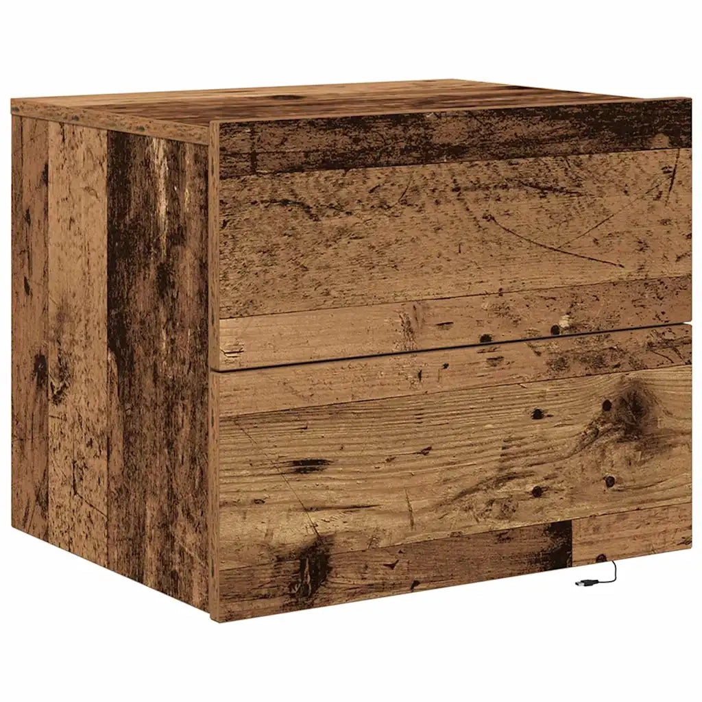 Armadio da Notte con cassetto Legno vecchio 50 x 39 x 41 cm 863072