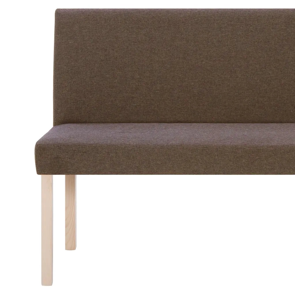 Panca-Sgabello 139,5 cm Marrone in Poliestere
