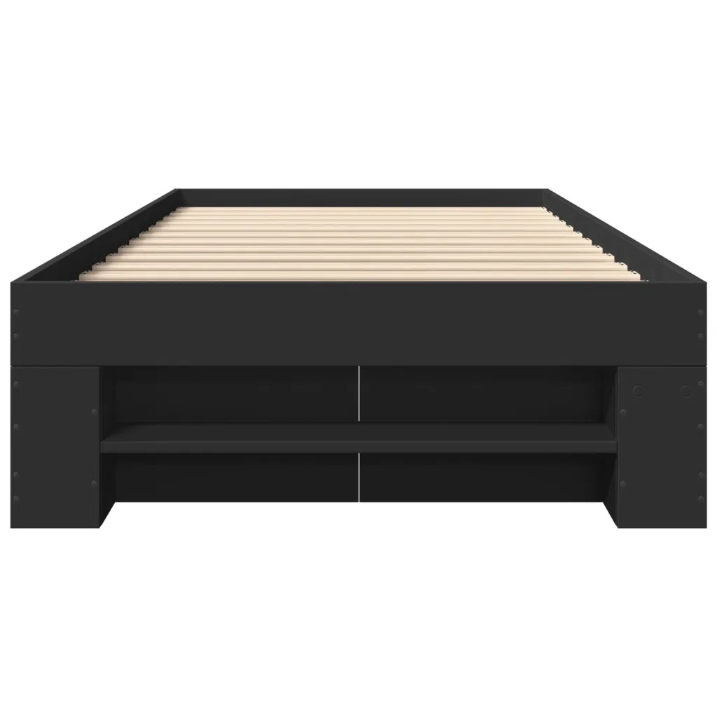 Giroletto Nero 90x190 cm in Legno Multistrato 3295521
