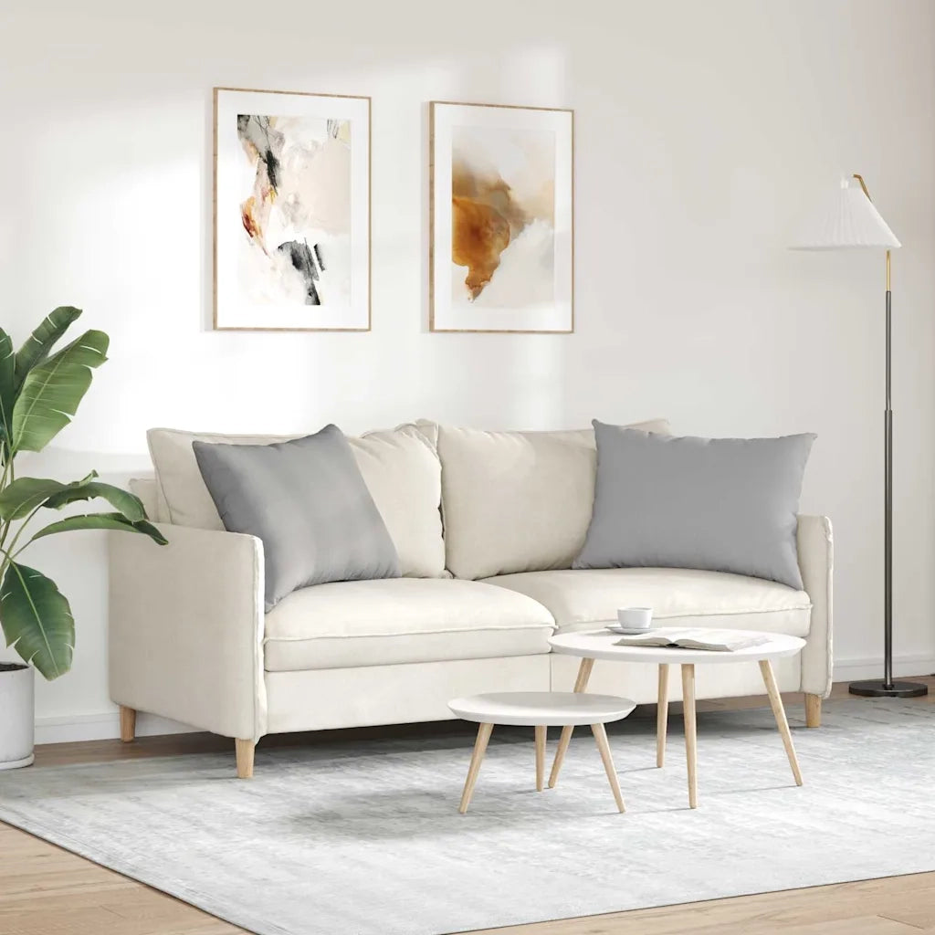 Cuscini da Divano 2 pcs Grigio Nuvola 70 x 50 cm Tessuto 42013752