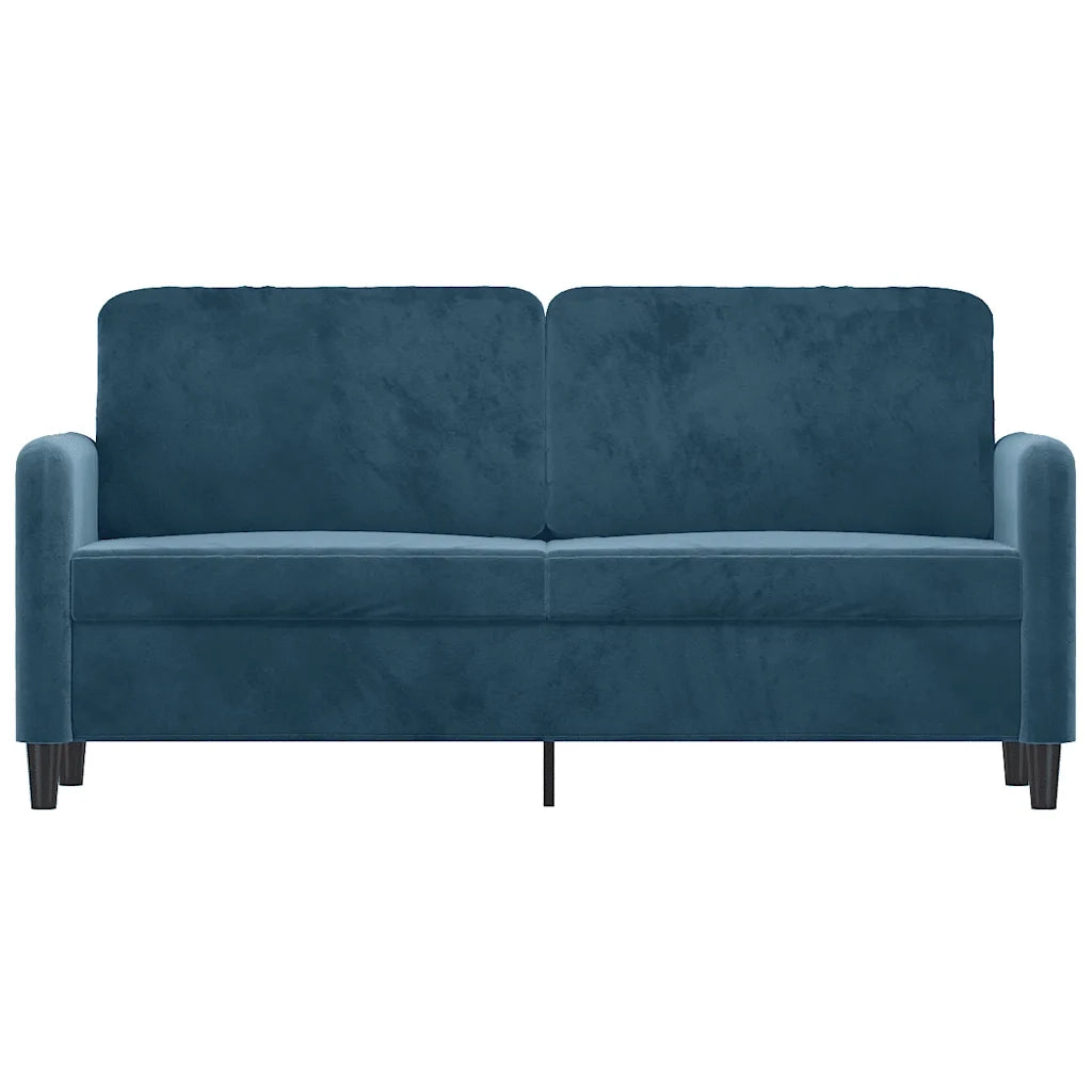 Divano a 2 Posti-Sofa 2 Posti Blu 140 cm in Velluto 620831