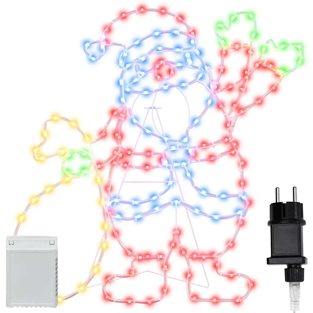 Luce Babbo Natale Multicolore 58.5 x 60 x 1.3 cm Ferro 42018960
