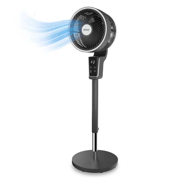 Ventilatore SOGO a 5 pale con base e comando RDO, 30 cm (12"), 60 W.