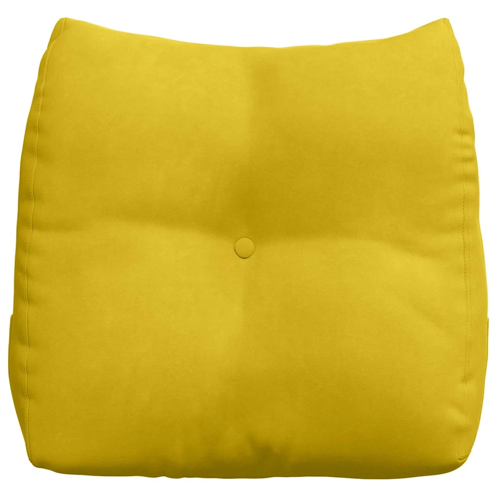 Cuscino per Schiena | Cuscino dorsale Giallo 45 x 24 x 50 cm Velluto