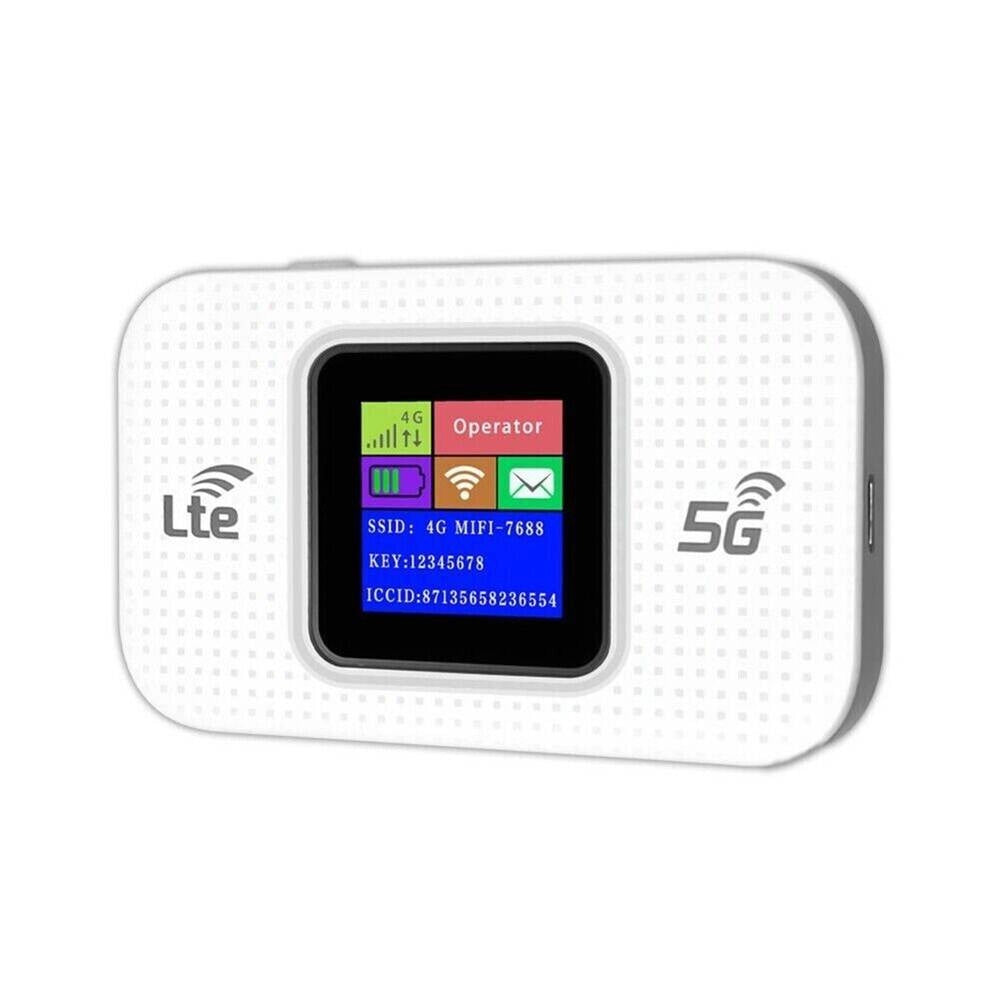 Trade Shop - Modem Wifi Portatile 4g / 5g Router Mobile 150 Mbps Hotspot Con Display Led -