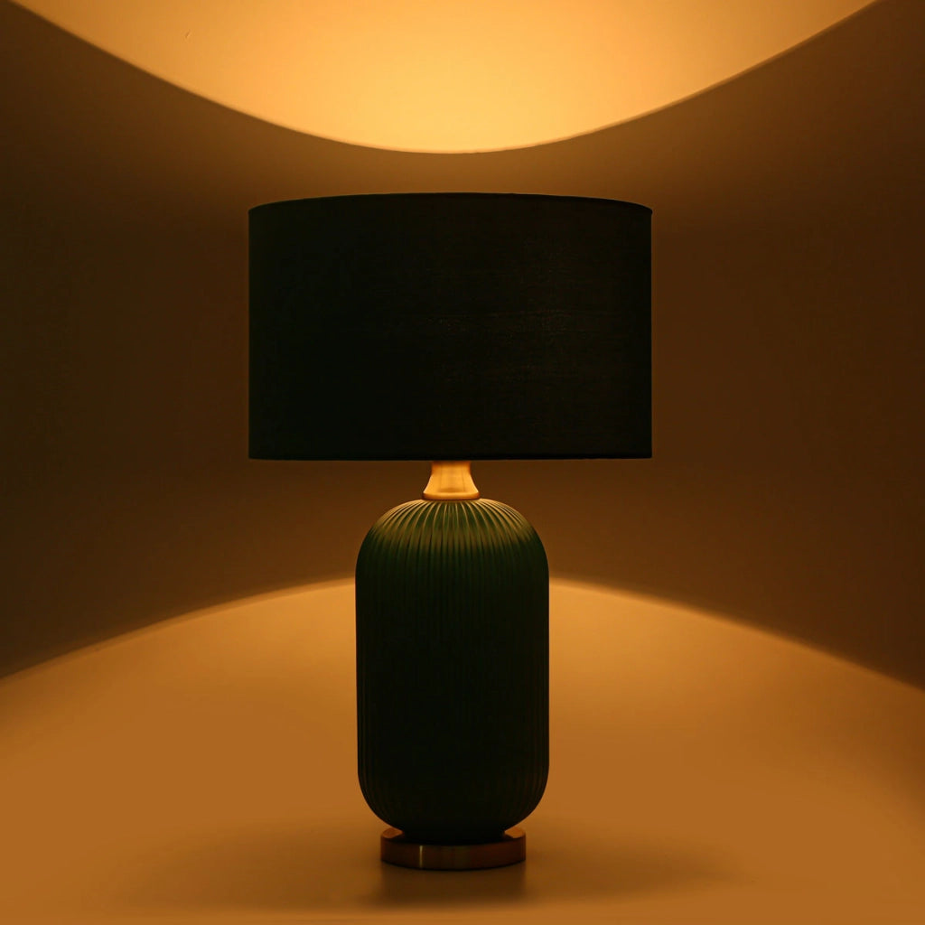 Lampada da tavolo Tamiza grande verde E27 Light Prestige