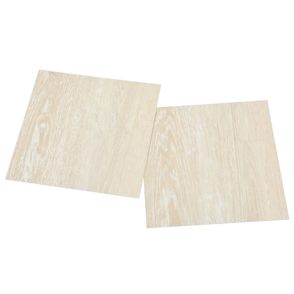 Tavole per Pavimenti 5,11 m² 55 pcs PVC Bianco e Beige 42046326