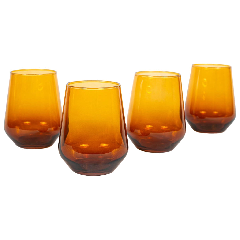 Nesale, Bicchieri set da 4 425 ml, Giallo