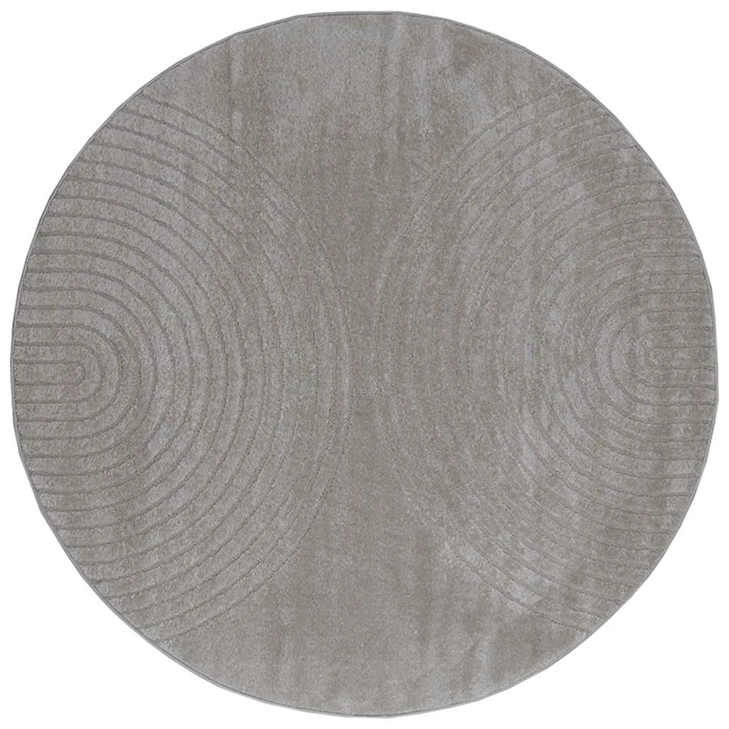 Tappeti per area Rotondo GALATI Grigio Ø 120 CM Poliestere 42022827