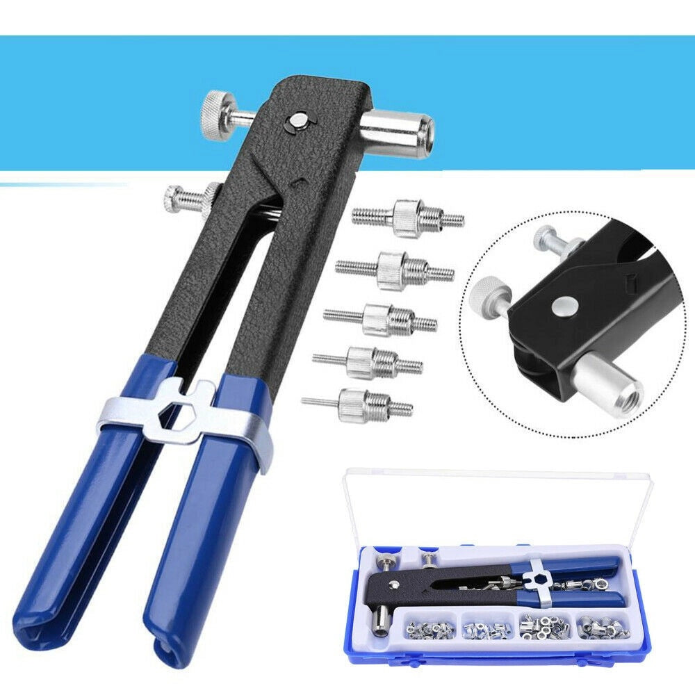 Trade Shop - Kit 86 Pz Rivettatrice Per Inserti Rivetti Filettati Filetti M3 M4 M5 M6 M8 -