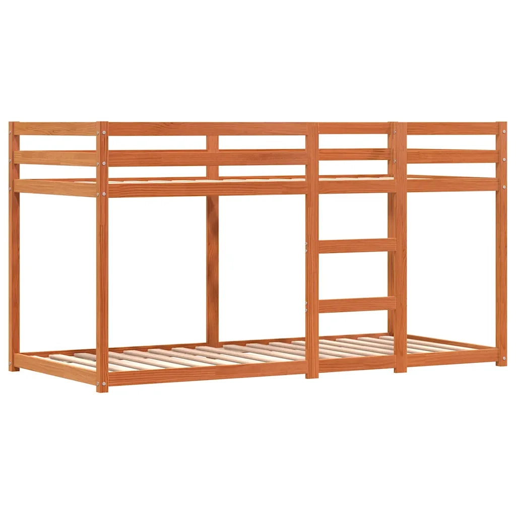 Letto singolo | Letto per adulti | Letto a Castello senza Materasso Blu 80x200 cm Massello Pino