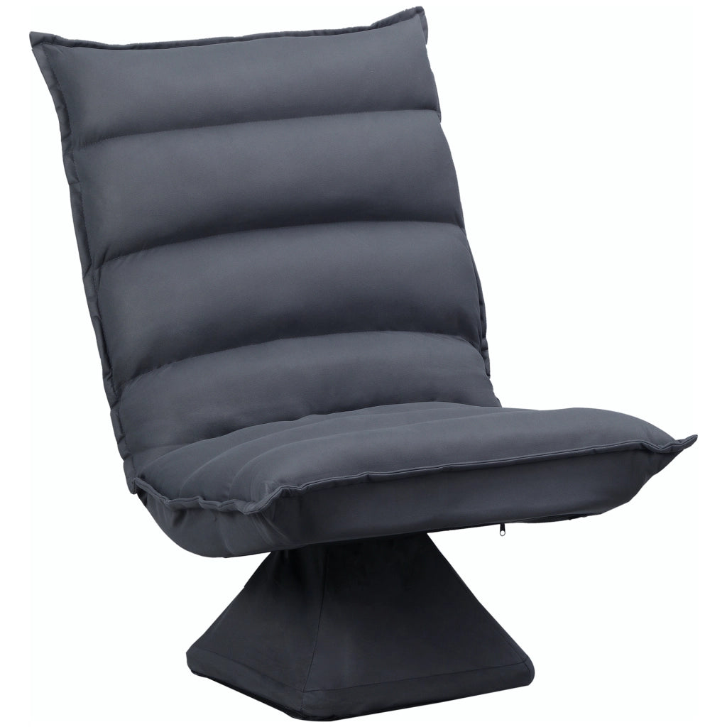 Poltrona girevole reclinabile ¨C zephmum ¨C grigio scuro 62x70x95