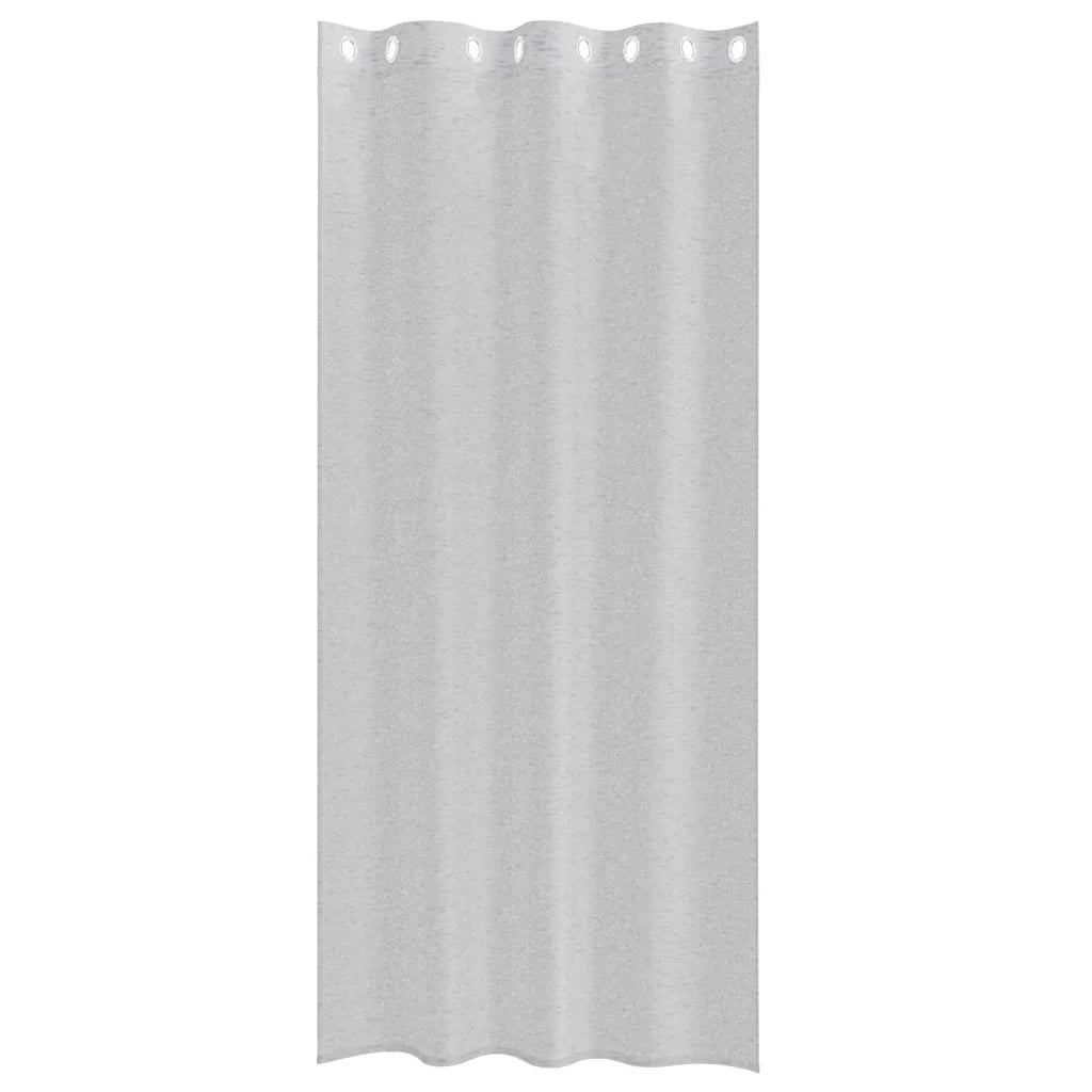 Tenda in Velo 2 pz Grigio chiaro 225 x 140 cm Poliestere