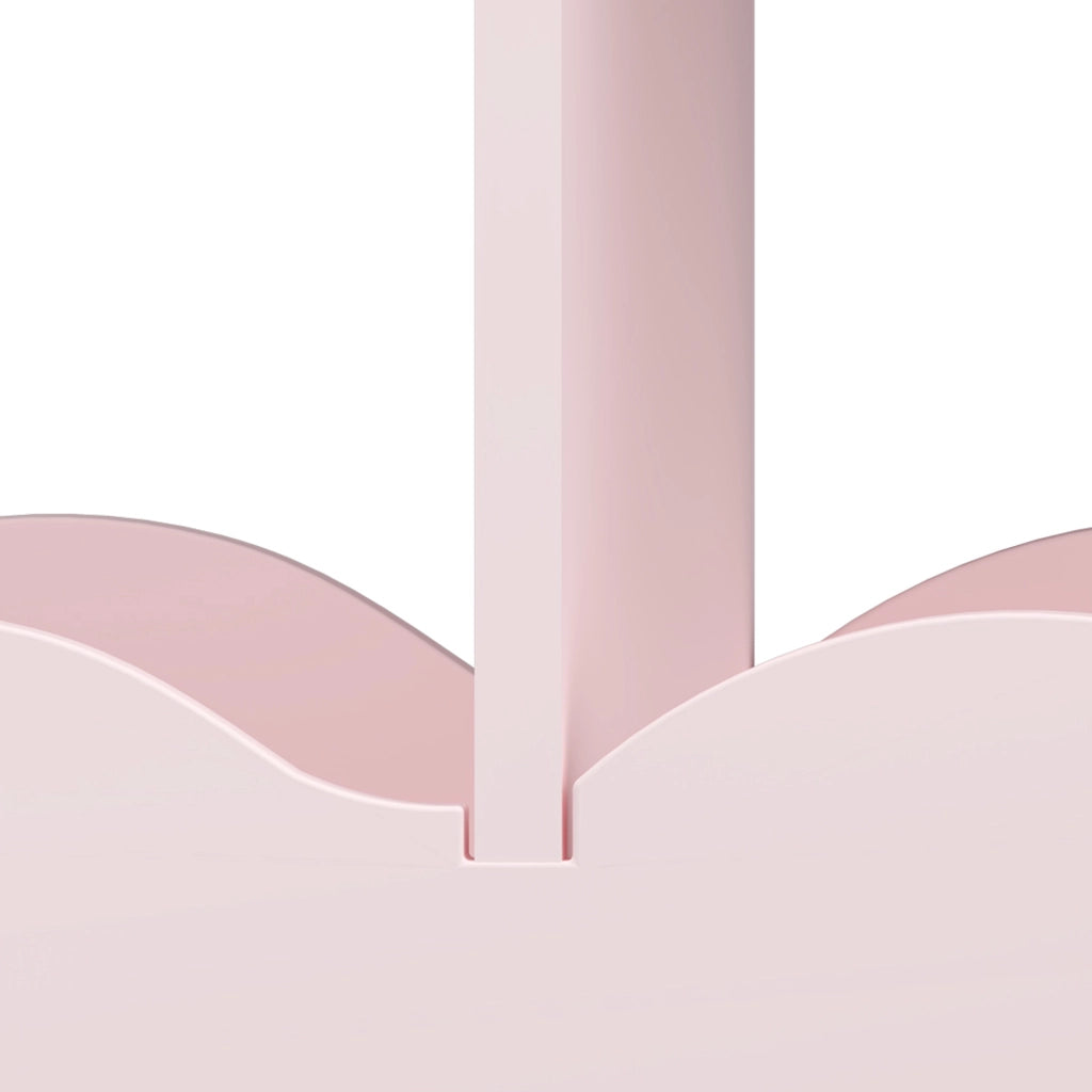 Organizzatore Guardaroba Vestnes per Cameretta con Ripiani e Specchio 100 x 94 x 38 cm - Rosa [en.casa]
