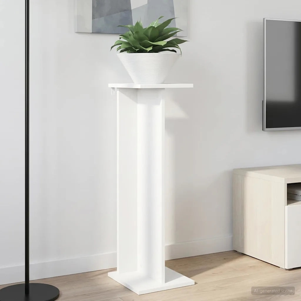 Supporto per piante 2 pz Bianco 25 x 25,5 x 80,5 cm 899643