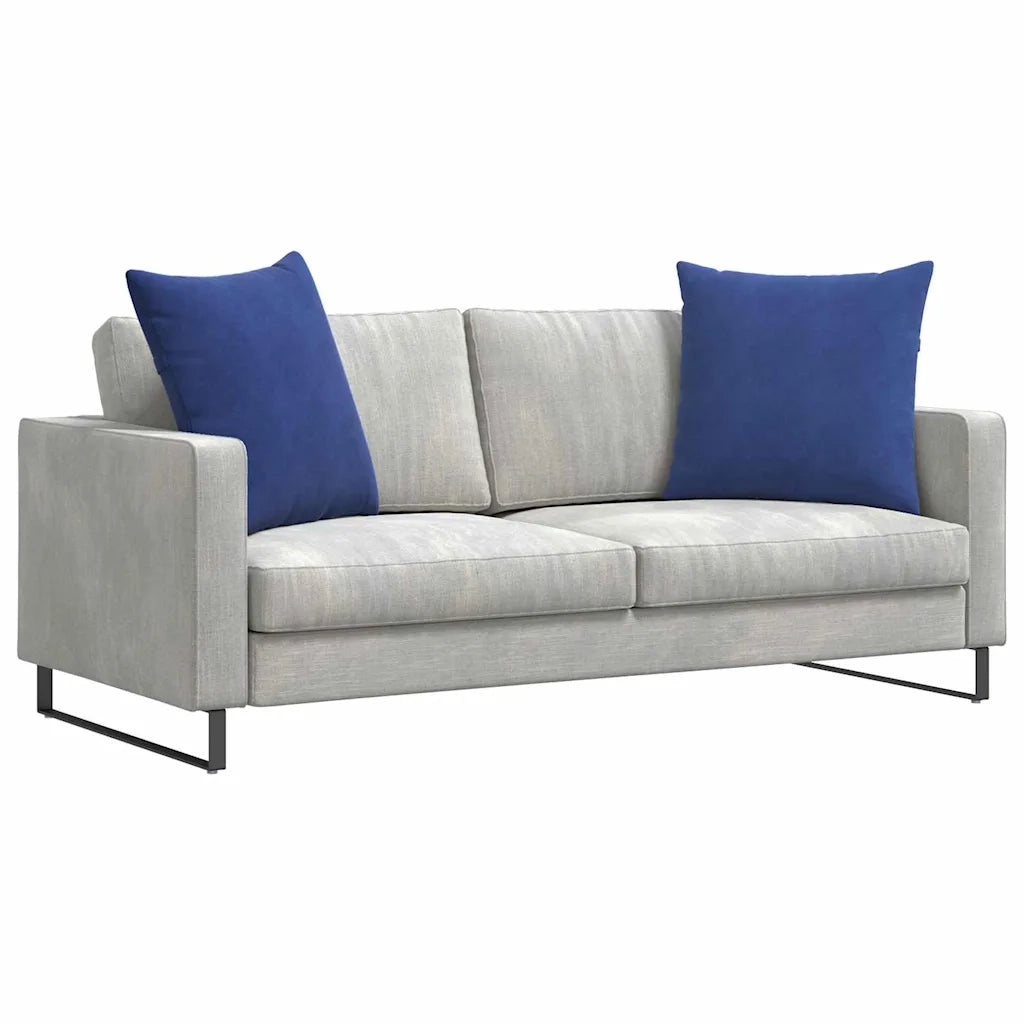 Cuscini da Divano 2 pz-Set di 2 Cuscini per Sofa Blu Polizia 80 x 80 cm Tessuto in Cords