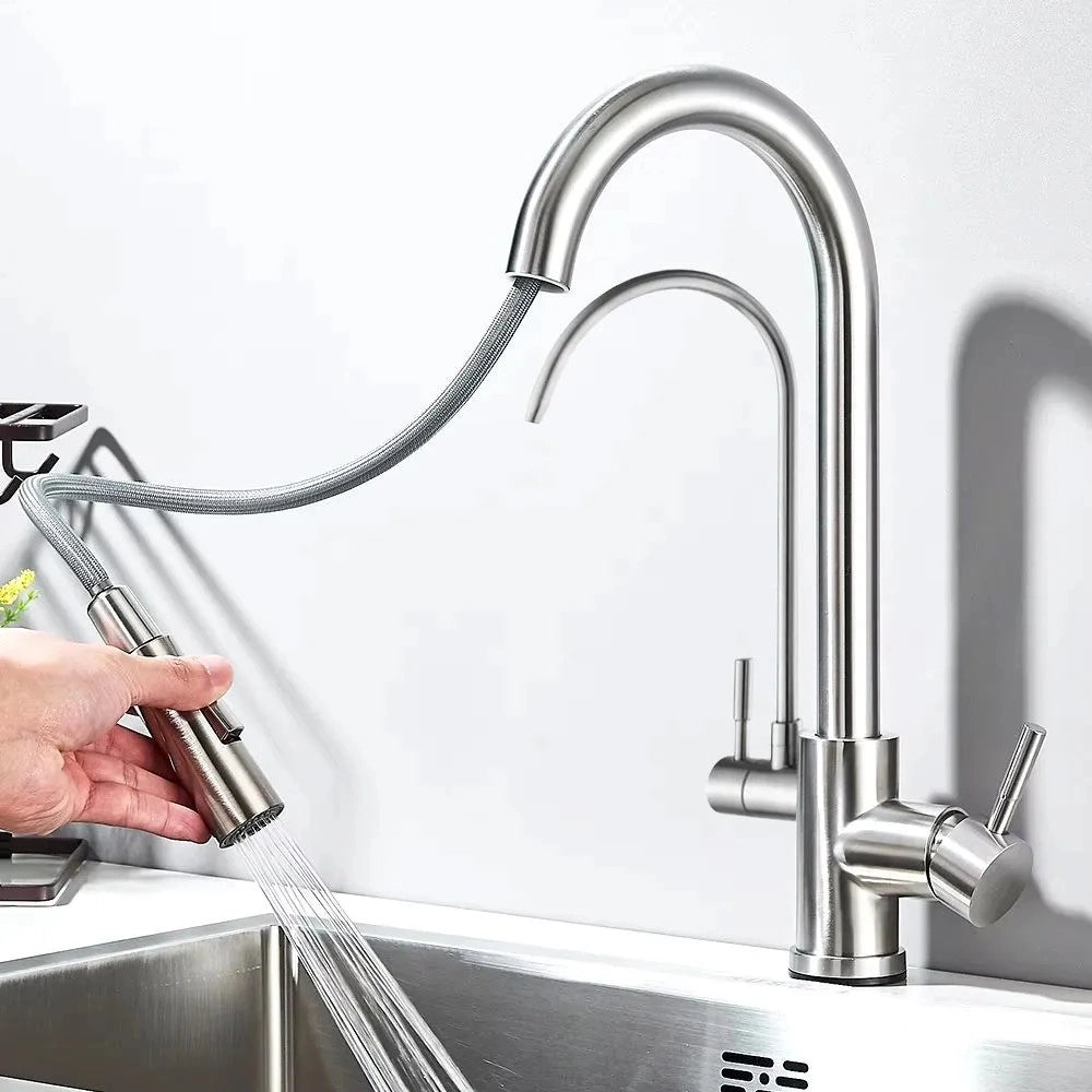 Rubinetto Da Cucina Rea Eco Fresh Brush Nickel