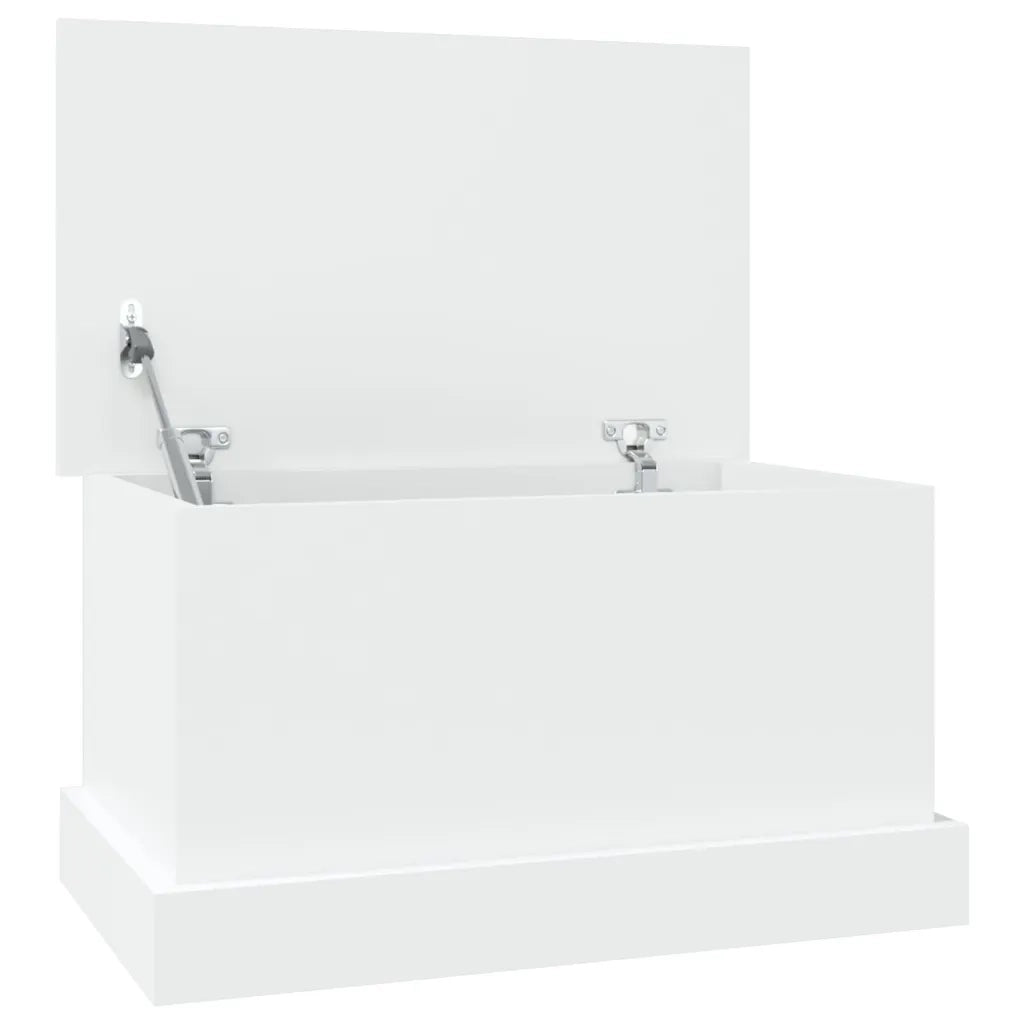 Scatola portaoggetti bianca 50x30x28 cm in legno ingegnerizzato 816496
