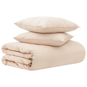 Set di Piumoni 2 pz 260 x 220 cm Tutte le stagioni Beige 3431941