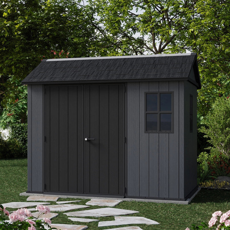 Casetta da giardino NEWTON PLUS 975 - 5,7 mÂ² - Grigio