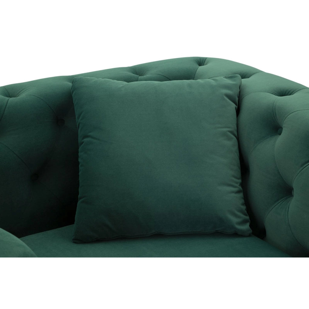Poltrona VKH321, Verde, Legno, 104x83x76 cm