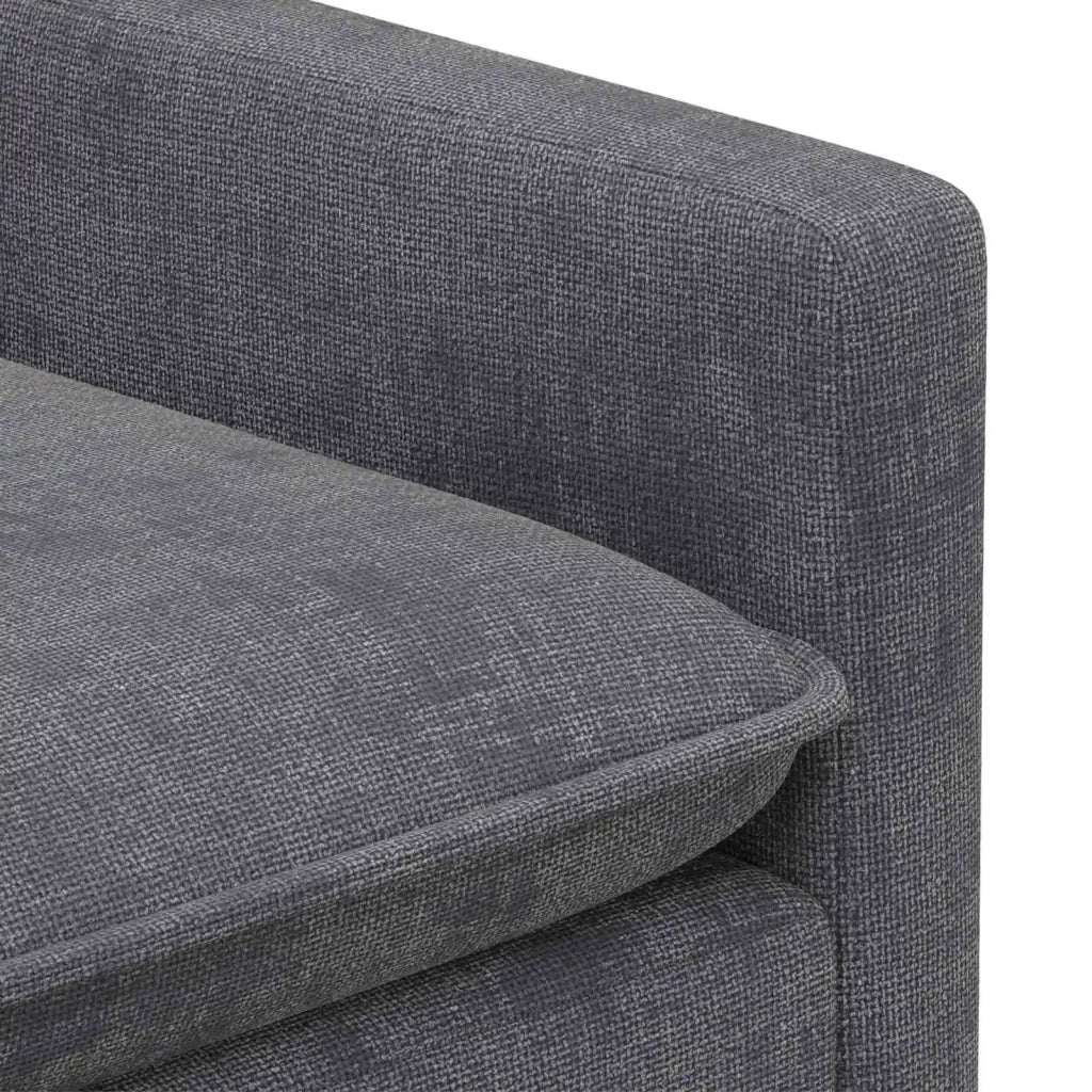 Set di divani 2 pcs Grigio Scuro Poliestere 3417091