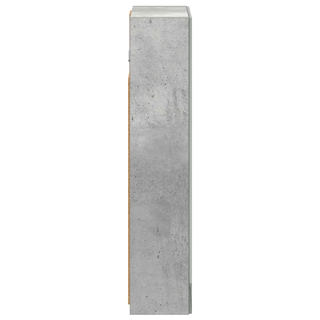 Mobiletto per specchio da bagno Grigio cemento 889010