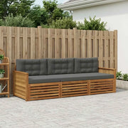 Set di divani da esterno con cuscino 3 pcs Naturale e Antracite 3382970