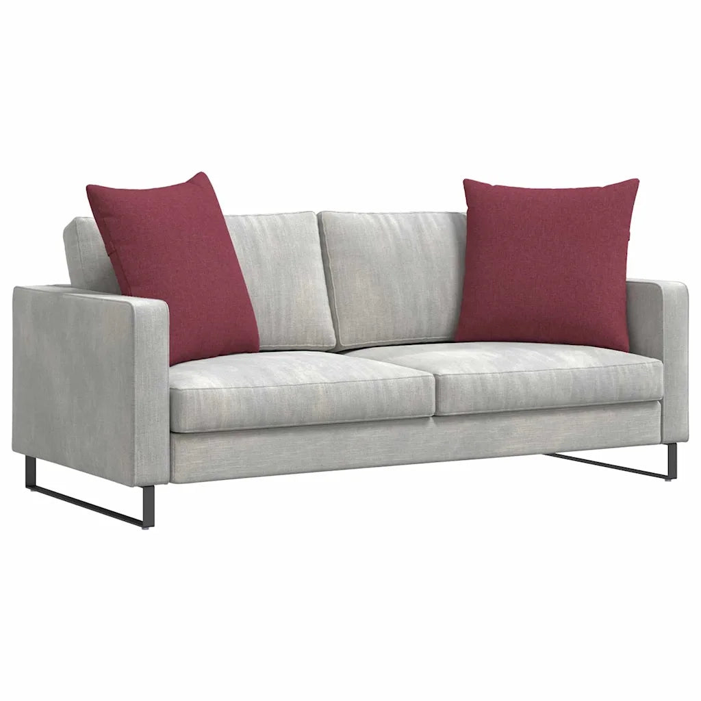 Cuscini da Divano 2 pcs Rosso Vino 60 x 60 cm Tessuto 42014000