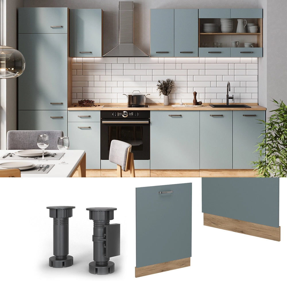 Vicco Coperchio per lavastoviglie Grigio-blu 60 cm , PL Marmo