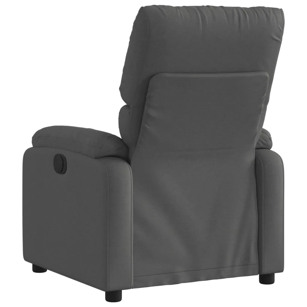 Poltrona reclinabile in tessuto grigio scuro 3205681
