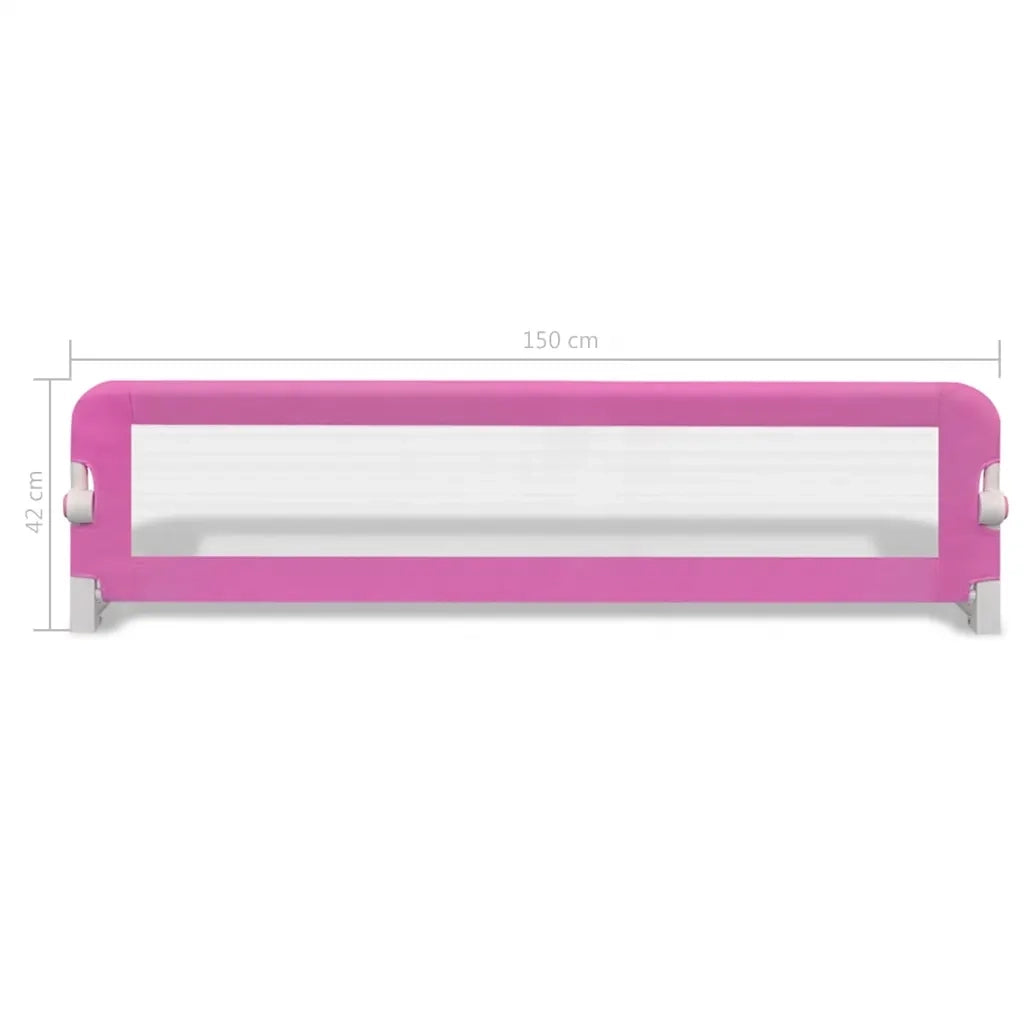 Sponde Letto per la Sicurezza dei Bambini 2 pz Rosa 150x42 cm CFW7951074