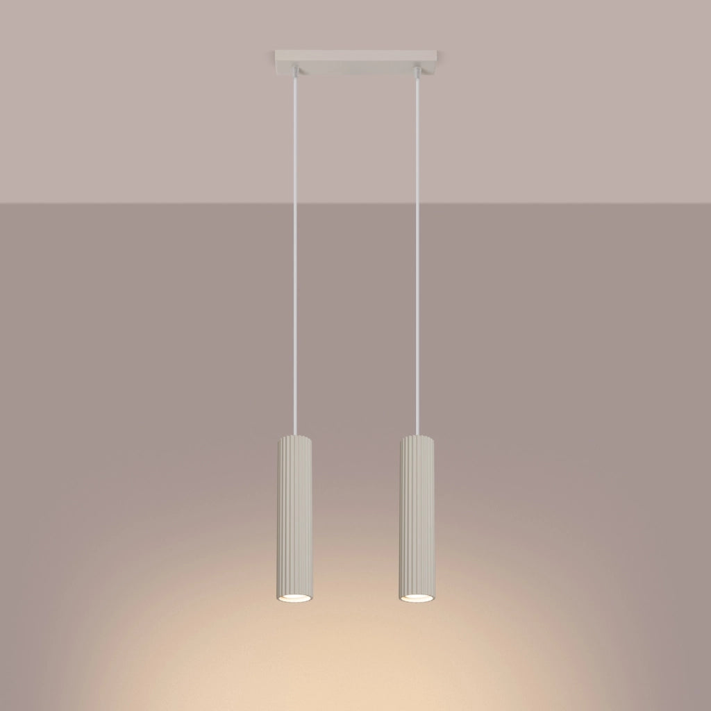 Lampada a sospensione KARBON 2 beige