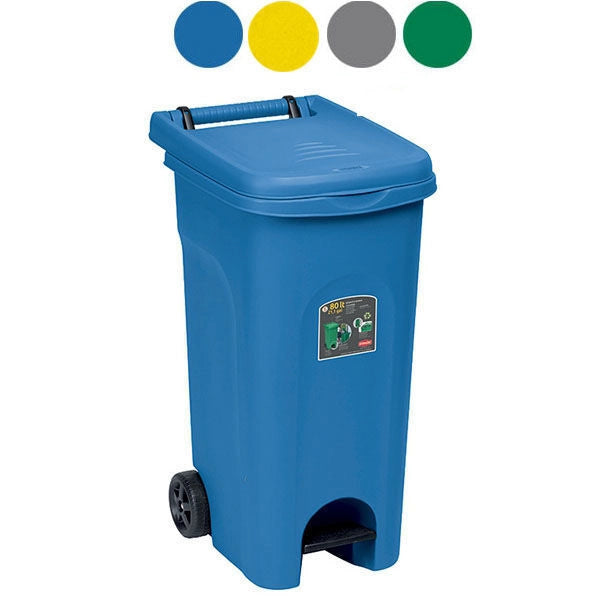 Stefanplast Bidone Urban-Eco 80 Litri Giallo