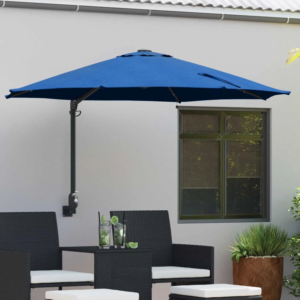 Ombrello | Parasol da giardino Azzurro 248 x 248 x 148 cm