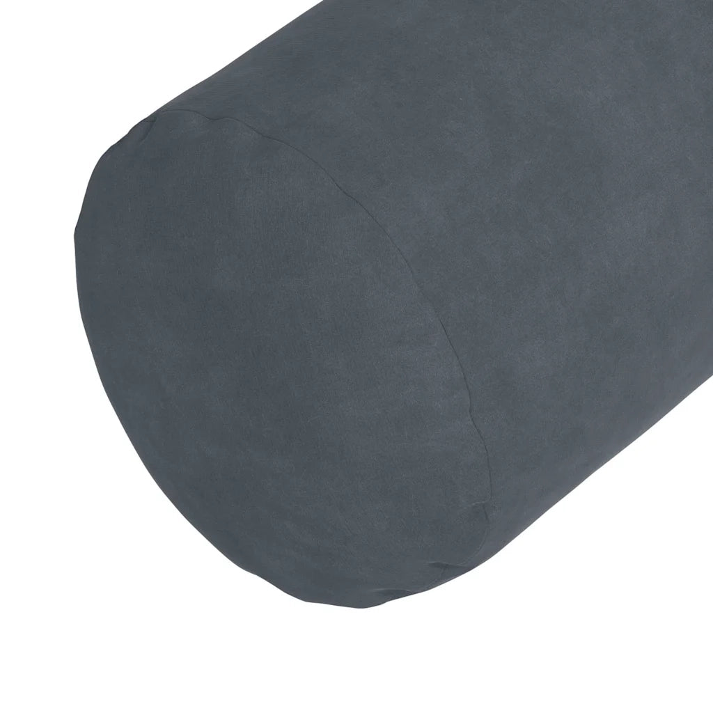 Cuscini a rullo 2 pz | Cuscini per sedie Grigio scuro ? 15 x 40 cm