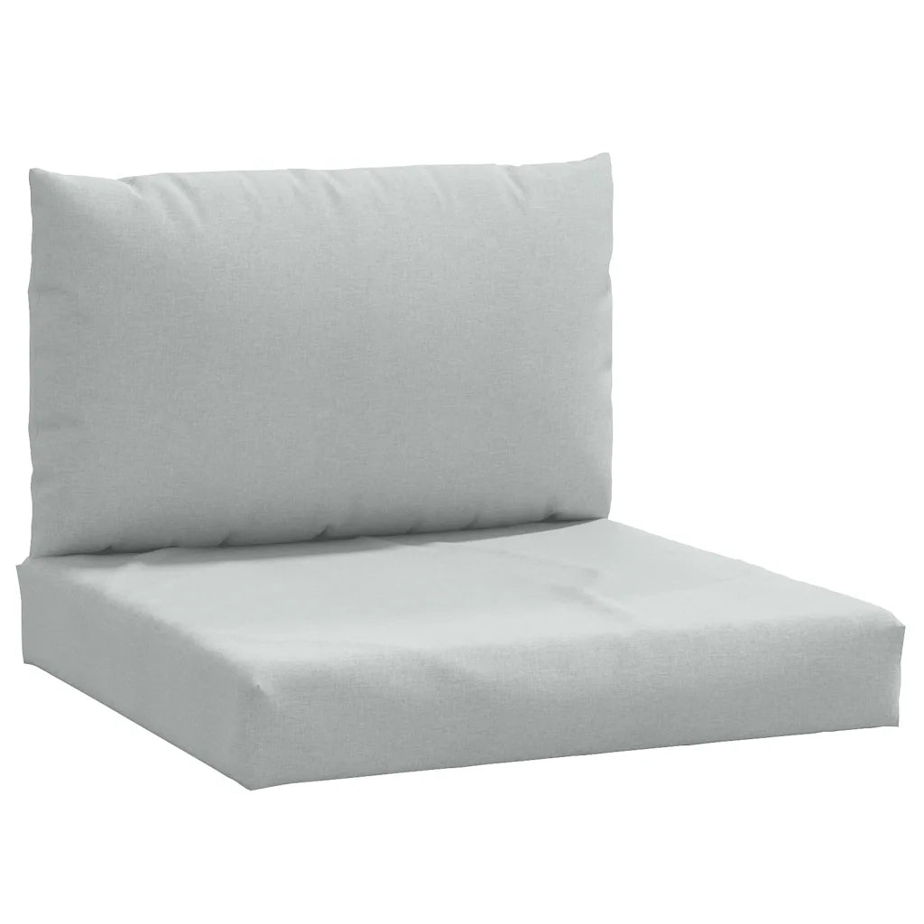 Cuscini per Pallet 2 pz Grigio Chiaro Mélange in Tessuto 4002641