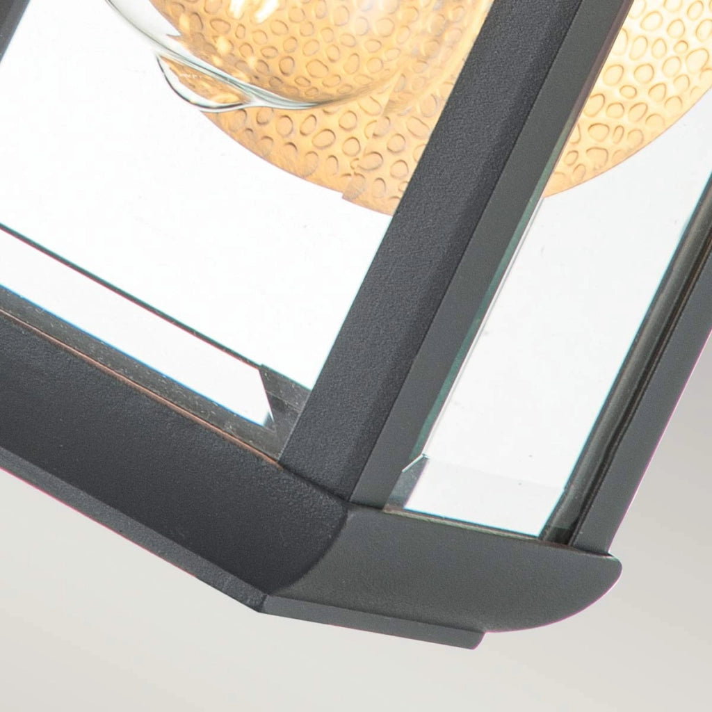 Applique da parete esterno Quoizel Byron grafite E27 60W