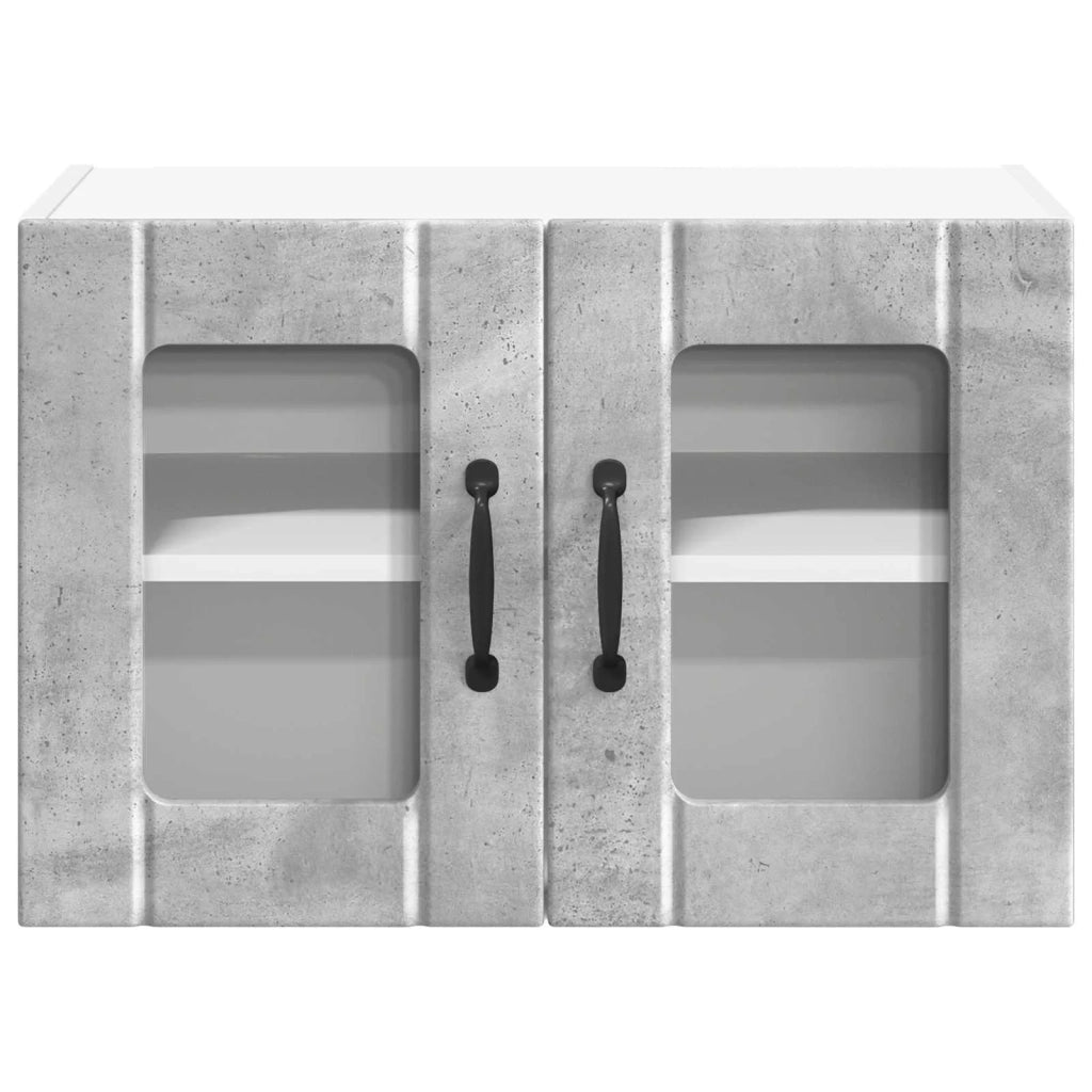 Mobile da cucina 2 pz-Set di 2 Armadio da cucina Grigio cemento 60 x 31 x 40 cm 712593