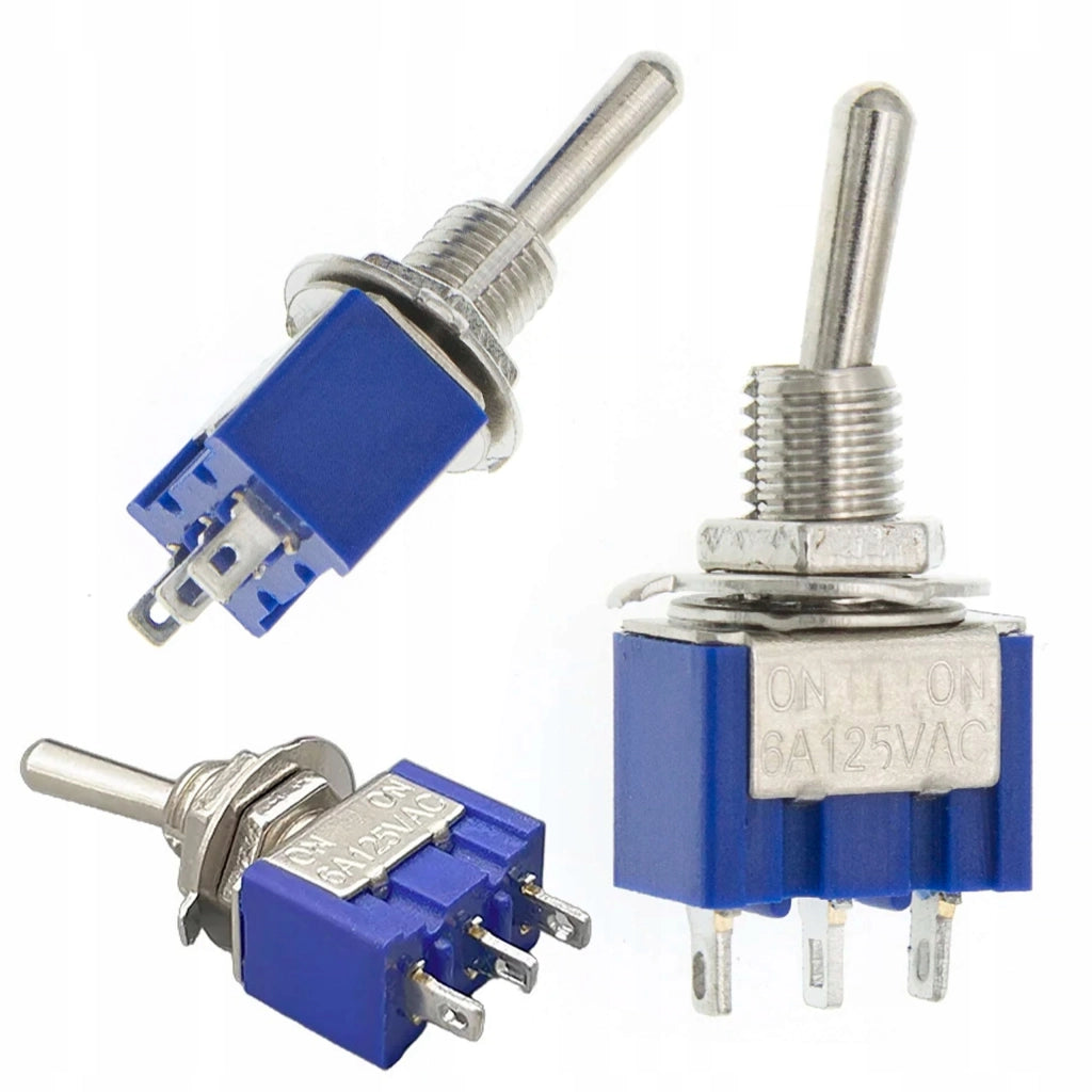 Interruttore a Levetta MTS-103 ON-OFF-ON – Alta Qualità, 3A 250V / 6A 125V