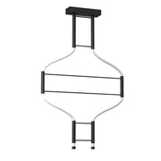 Lampada a sospensione LED ALHA 42W 4000K nera Dohar