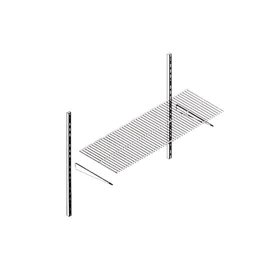 PIANO IN FILO ALLUMINIO 80X30