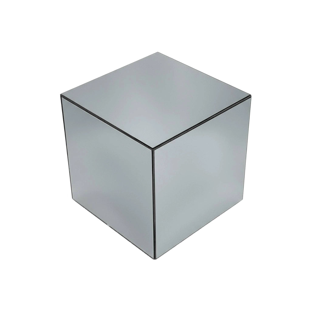 Tavolo cubico a specchio, 30cm, transparent