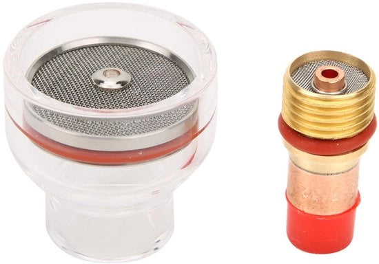 Accessori per gaslens - Raccordo a corpo vetro - Collet corpo - Spennello - Lassen accessori - Installazione semplice
